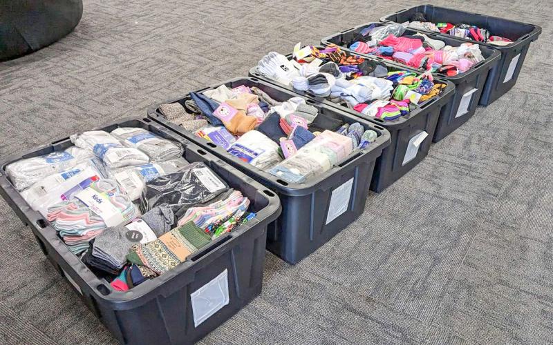 4-H club hosted sock drive