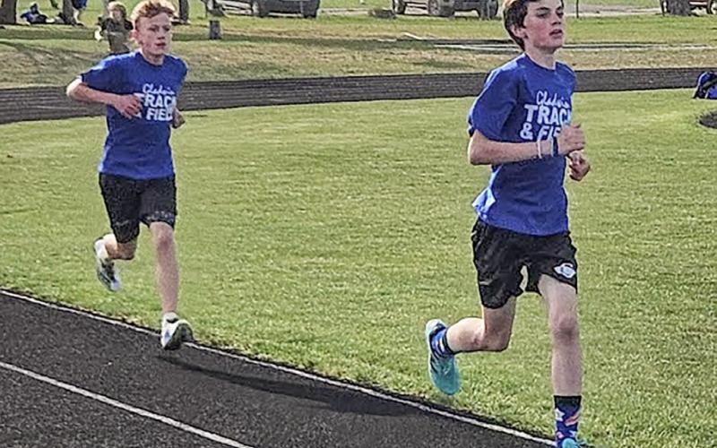 Jonah Griffiths and Ivan Christensen (both 7th graders) have been solid members of the distance squad on the team.