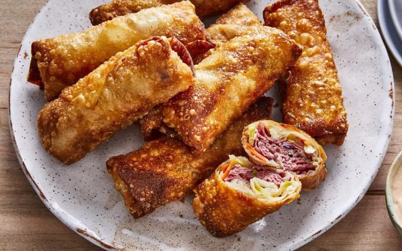 Corned Beef Egg Roll