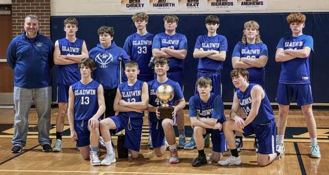 GLADWIN’S EIGHTH GRADE BOYS BASKETBALL END SEASON