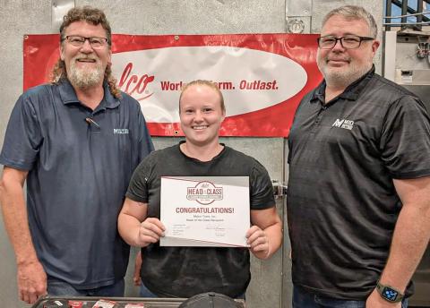 Pictured are: Ron Holmes, HRA Full-Time Faculty; Mariah Huguelet, Casey Schmid, HRA Adjunct Faculty &amp; Lab Tech.