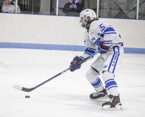 Treyton Siegert had two goals and two assists in Gladwin’s 4-2 regional semifinal victory.