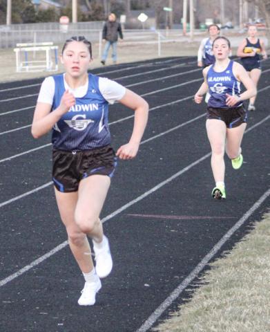 Liliana Gutierrez ran third in the 800 in an invitational at Pewamo-Westphalia last week to help Gladwin place second in the team standings.