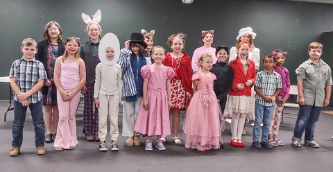 Pictured are GAFT summer theater workshop participants.