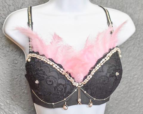 “Survivor Jewels,” valued at $4,000, has been donated and decorated by J.D. Jewelers of Gladwin. It is one of several bras that will be auctioned off during the MyMichigan Medical Center Gladwin’s Bra-La-La event on Thursday, Oct. 24 at the Riverwalk Place in Gladwin.