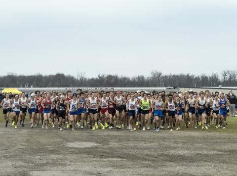 Athletes run in 2022 State Cross Country Finals