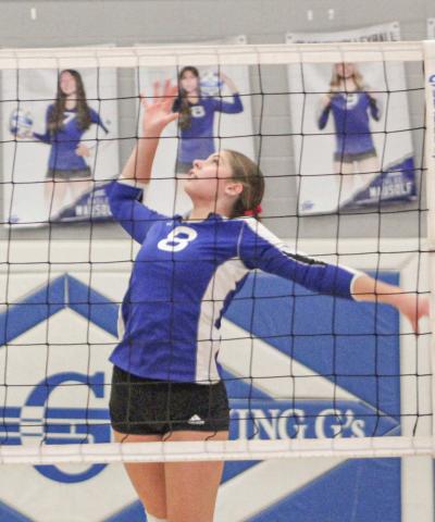 Maddy Pagel and the Gladwin volleyball team played well in last Wednesday’s Division 2 district semifinal battle with Alma, but came up short and lost in four sets.