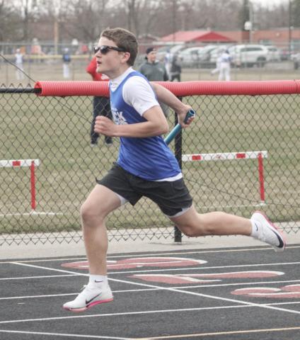 Gladwin ran away with wins in all four relays Friday at the Dust the Rust middle school track meet at Beaverton.