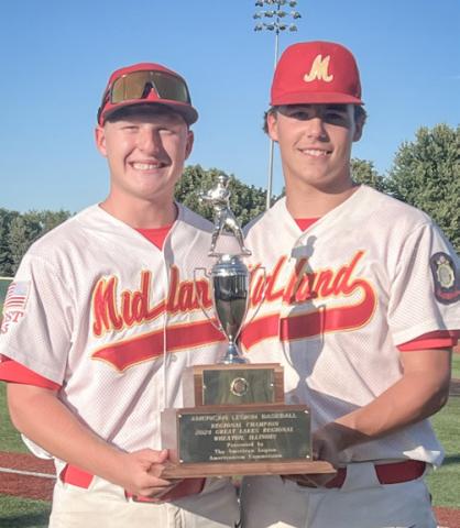 Gladwin’s Mieske, Beaverton’s Love reach World Series final with American Legion team