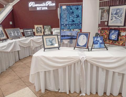 Pictured is art displayed at Riverwalk Place, which had moved from Gladwin High School.