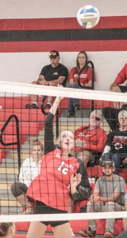 Trinity Danielak had 10 kills and 11 digs in the Beaverton volleyball team’s three-set victory over Pinconning last Wednesday night.