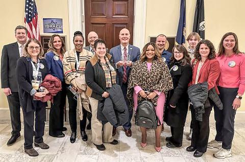 Congressman Moolenaar with Michigan Primary Care Association members after being presented with the Distinguished Community Health Center Advocacy Award.
