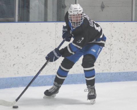 Braeden Guzman and the Gladwin hockey team skated to a 4-0 victory over Tawas last week before falling to Rochester Hills Stoney Creek.