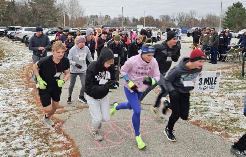 The race took place on Nov. 29, 9:30 a.m., and began at Gladwin’s North Park.