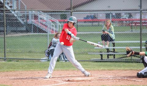 Landon Love takes aim, looking to make contact with the ball. Landon posted a .426 batting average for the season, one of Beaverton’s best hitters for the year.