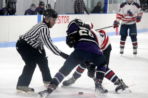 Gladiators face-off against the Hawk JV.