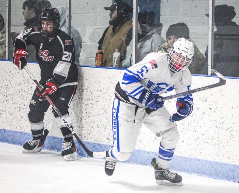 Hunter Simpson and Gladwin split two tough games over the weekend during a Showcase hosted by Cheboygan.
