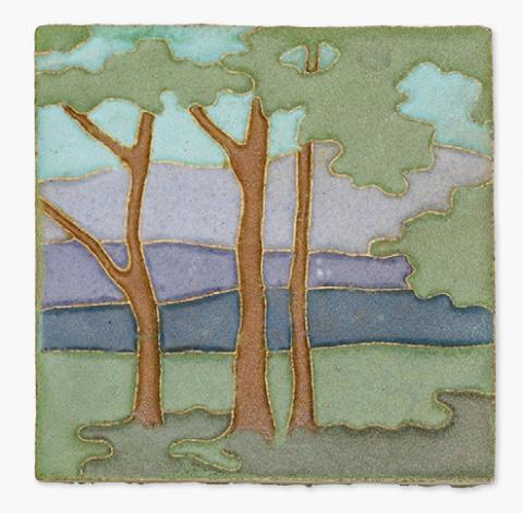 Decorated tiles
