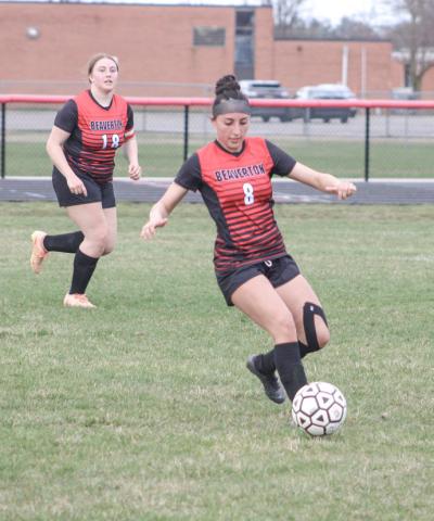 Jaelyn Giner and the Beaverton soccer team split a pair of Jack Pine Conference games last week.