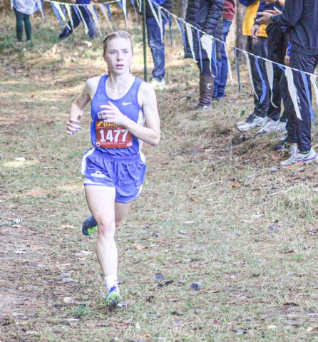 Lillian Binger ran fifth at the final Jack Pine Conference jamboree of the season last week to help Gladwin place fourth as a team.