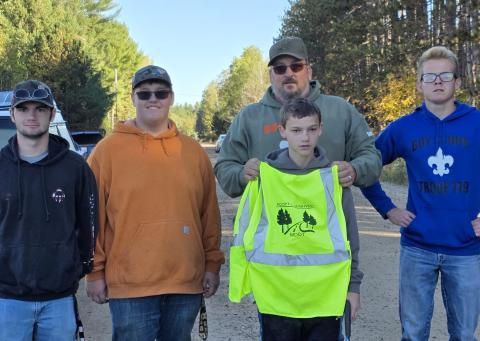 Local Boy Scouts clean M-61 highway