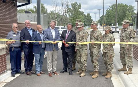 Peters participates in ribbon-cutting ceremony for new main gate and entrance facility at Battle Creek Air National Guard Base