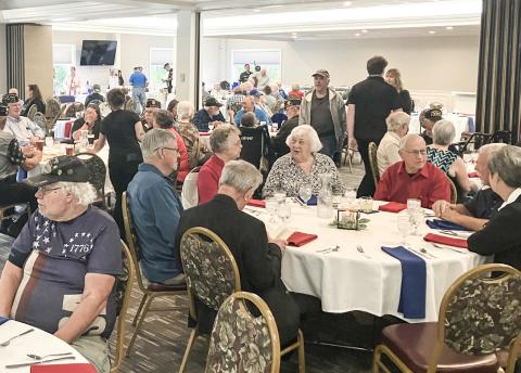 A big crowd gathered Thursday at Riverwalk for the annual Gladwin County Veterans Appreciation Dinner.