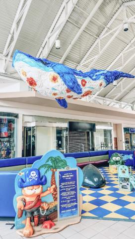 Pearl the whale gets a new home at the Midland Mall