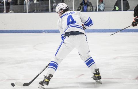 Gladwin’s Ike Wheeler scored four times during a six-goal flurry that sparked the Flying G’s to a comefrom- behind 8-4 victory at Troy Saturday.