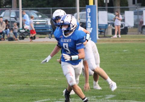 Kolten Greaves and the Gladwin junior varsity football team picked up the first win of the season.