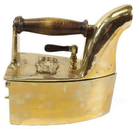 Would you want to use this charcoal-fueled iron on your clothes? Today, it’s better as a collectible curiosity than a usable appliance.