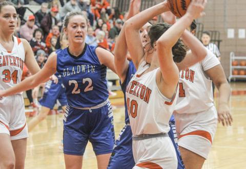 Beaverton taking on county rival Gladwin last January 2023.