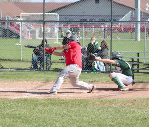 Beaverton slugger Leland Love punishes a pitch during a game last season. The junior is one of several returning starters who will be in the lineup this spring.