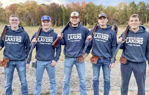 Members of the clay target shooting team at Mid Michigan College. MID MICHIGAN COLLEGE