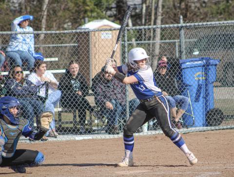 Junior catcher Liz Winchester hit .458 last season and will be back in the lineup this year for the Gladwin softball team.