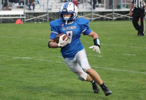 Kolten Greaves and the Gladwin junior varsity football team pitched a shutout at Bullock Creek last week.