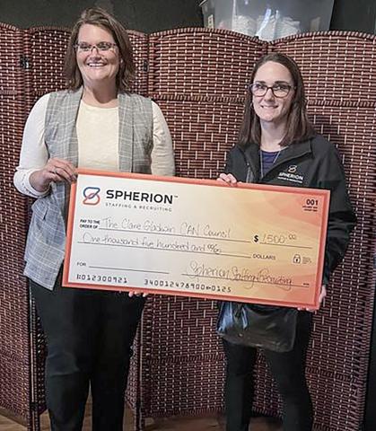 Clare-Gladwin CAN Council receives $1,500 donation