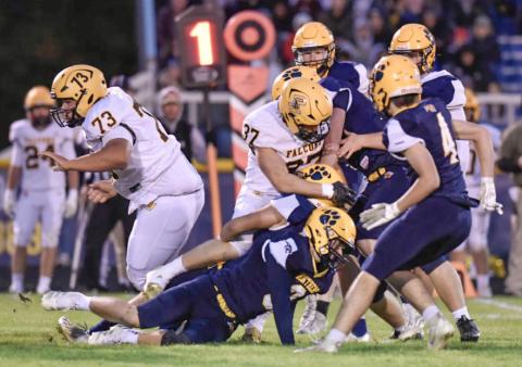 Ogemaw Heights ran its winning streak to seven and headed into this week’s Division 5 playoffs as the top seed in the Division with a victory at Croswell-Lexington Friday night. PHOTO COURTESY OF MINDY STOKOSZYNSKI