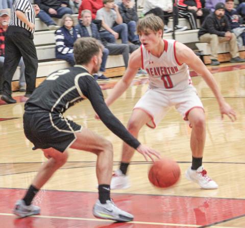 Beaverton’s Caiden Loar cranks up the defensive pressure during a game earlier this season.