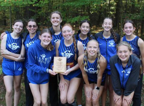 The Gladwin girls’ cross country team enjoyed a dominating performance at Saturday’s Cedar Bend Invitational at the Gladwin County Recreation Area.