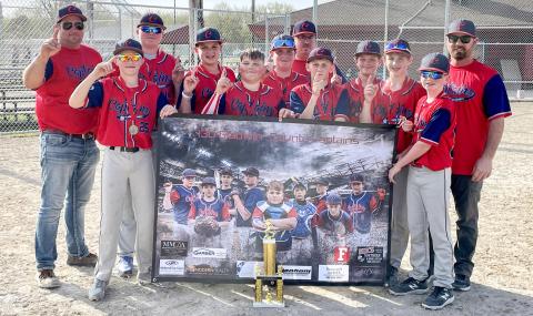Gladwin County Captains 13U baseball team wins Muskegon Spring Slugfest trophy