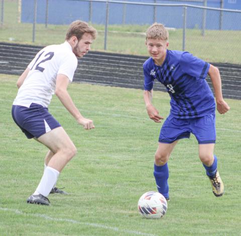 Freshman Kaiden Smith had a goal and an assist Monday when the Gladwin soccer team rolled to a 7-1 victory over visiting Shepherd.