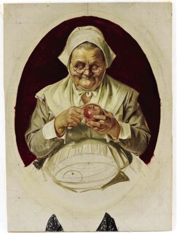 Artist J.C. Leyendecker’s illustrations often capture the simple things we’re thankful for – like a home cooked meal and family to enjoy it with. BRUNEAU &amp; CO. AUCTIONEERS