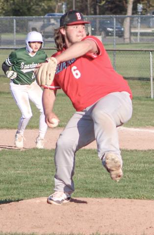 Beaverton pitcher Leland Love winds and fires last Thursday.