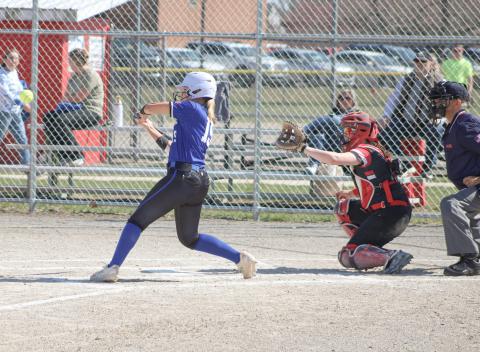 Gladwin’s Adree Ritchie had a home run in the first game of last week’s doubleheader split at Beaverton.