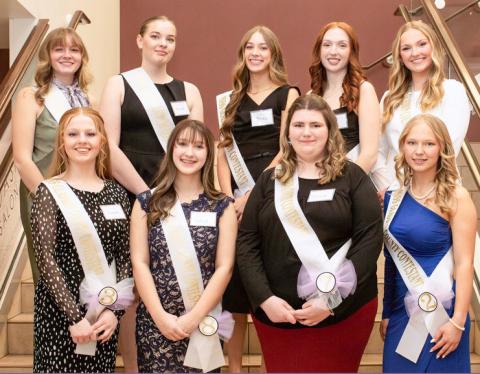 Miss Gladwin County contestants for 2025.