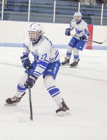 Braeden Guzman had an assist and then recorded a natural hat trick Saturday at Big Rapids, but Gladwin came up short in a 5-4 loss.