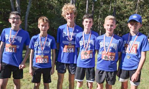 Gladwin Junior High School medal winners from the Cedar Bend Invite.