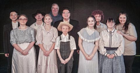 Pictured in front row, left to right: Natalie McKenzie, Avery Graybill, Parker Sischo, Allison McKenzie, and Livia Bell. Back row, left to right: Garry Farley, Evan Craycraft, Kenneth J. Tate, Landon Farley, Alex Ross, and Tory Ford.