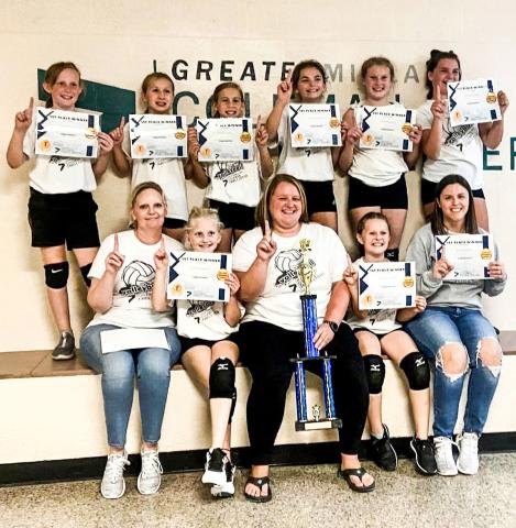 Congrats to the Gladwin 5th grade volleyball team  for going undefeated in their very first season!